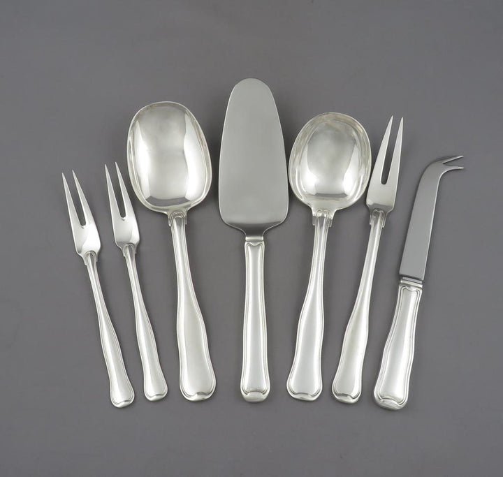 Georg Jensen Old Danish Pattern Flatware Set for 8 - JH Tee Antiques