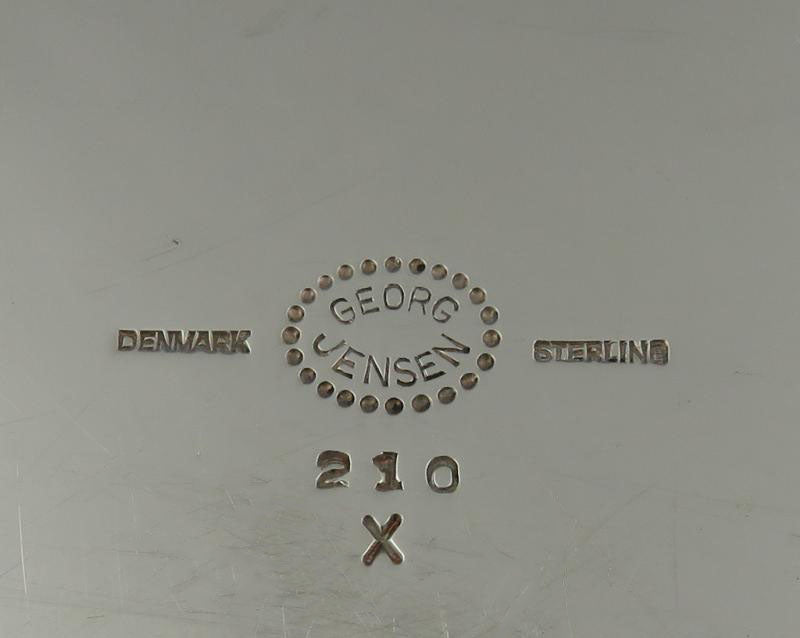 Georg Jensen Sterling Silver Platter 210X - JH Tee Antiques