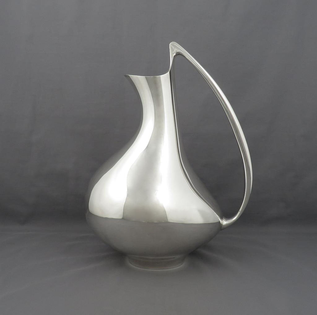 Georg Jensen Pregnant Duck Silver Pitcher - JH Tee Antiques