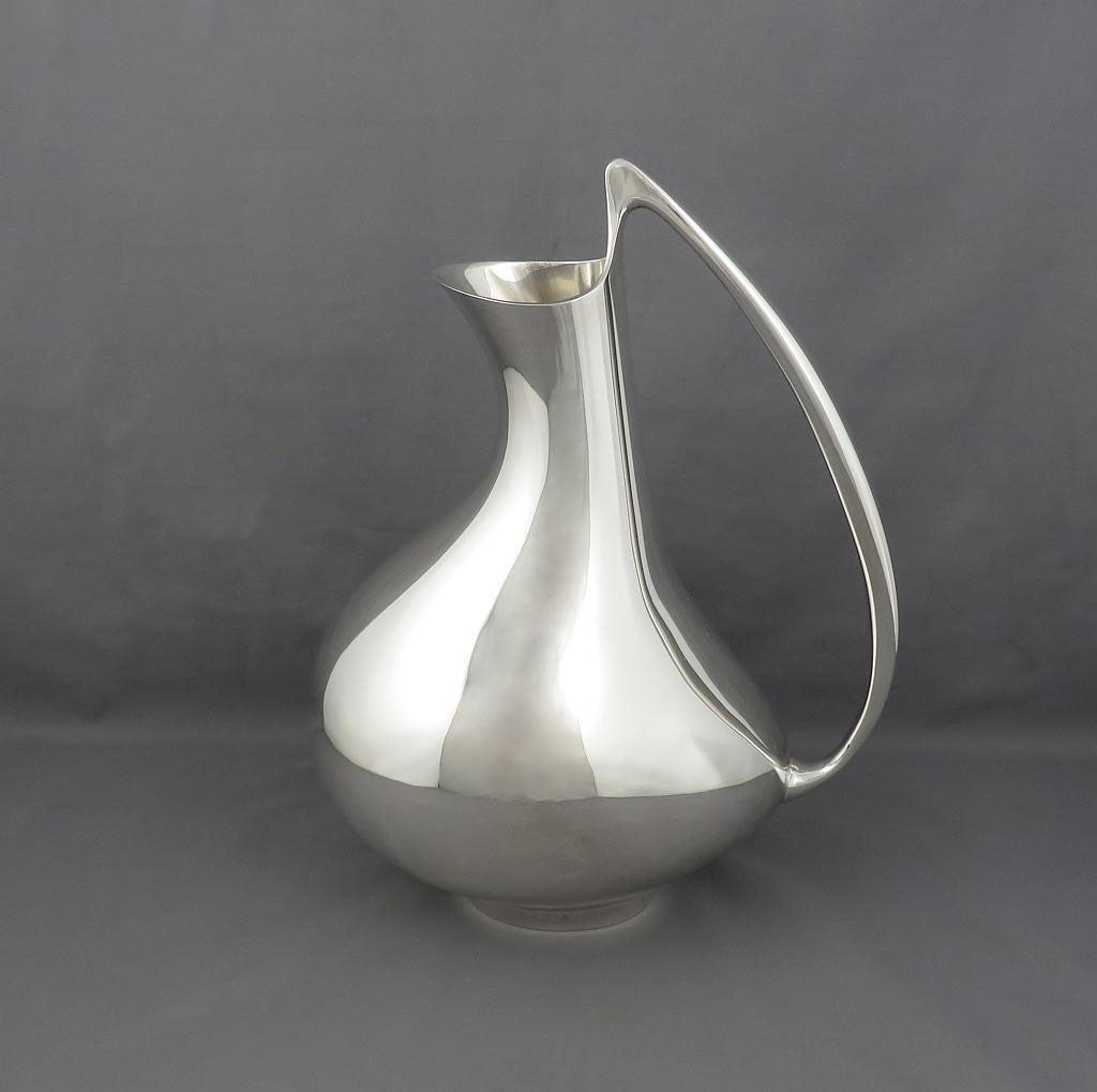Georg Jensen Pregnant Duck Silver Pitcher - JH Tee Antiques