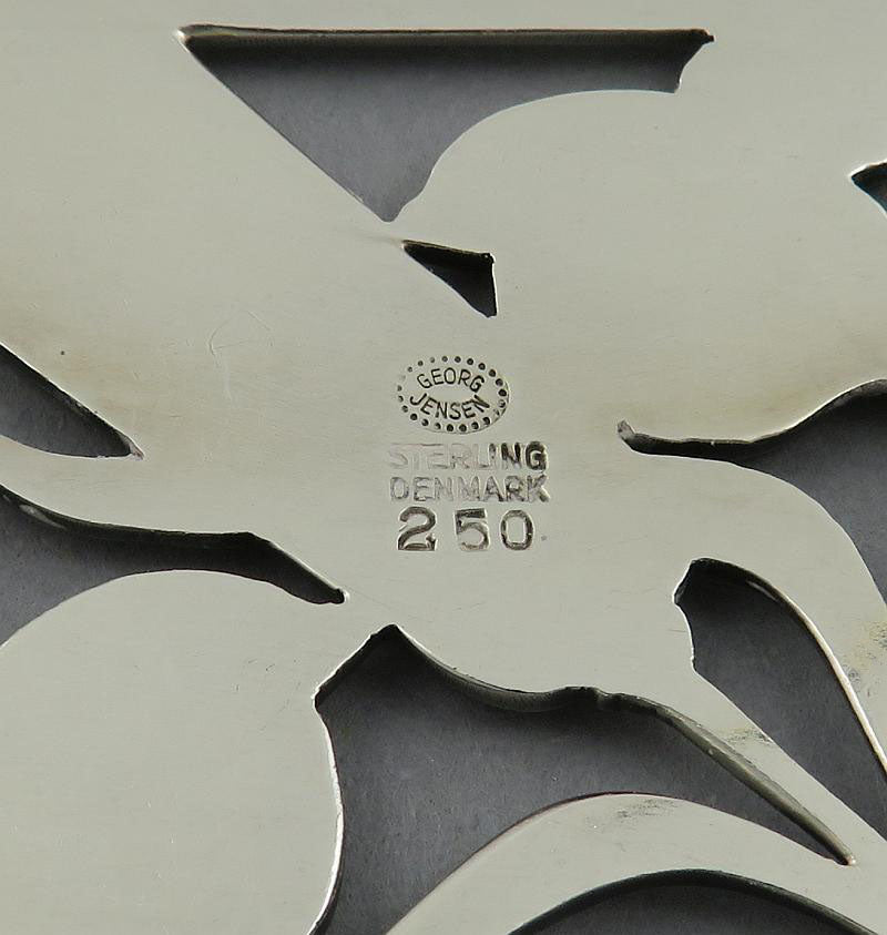 Georg Jensen Silver Brooch 