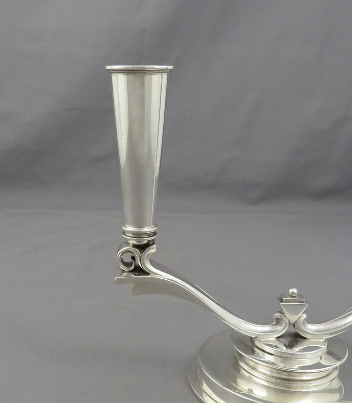 Georg Jensen Silver Pyramid Candelabrum 630A - JH Tee Antiques
