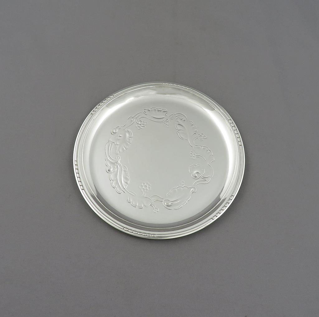 Georg Jensen Sterling Silver Coaster 51D - JH Tee Antiques