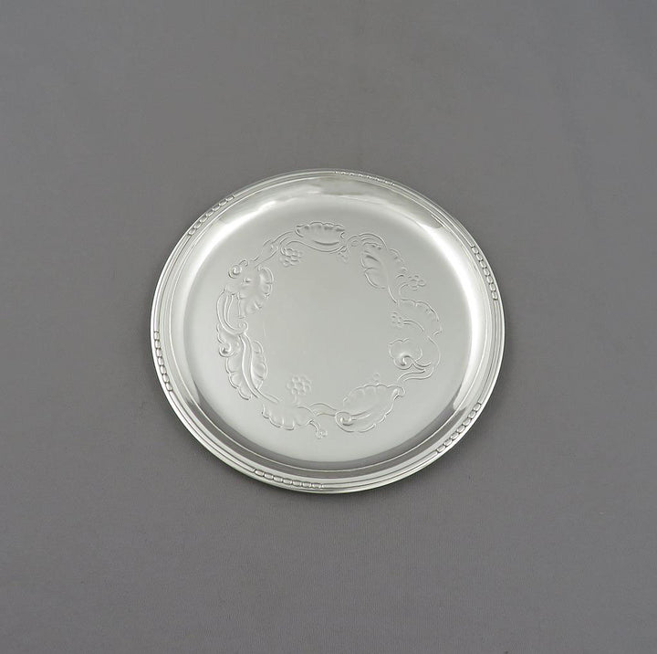Georg Jensen Sterling Silver Coaster 51D - JH Tee Antiques