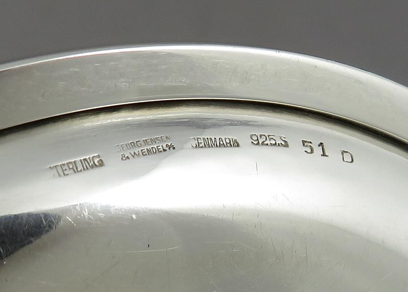 Georg Jensen Sterling Silver Coaster 51D - JH Tee Antiques