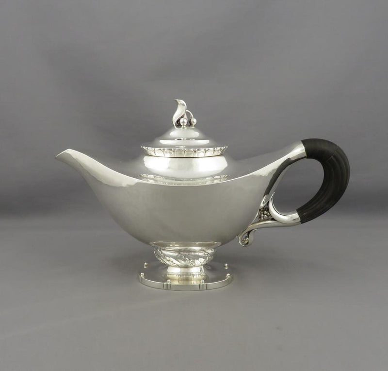 Georg Jensen Sterling Silver Teapot - JH Tee Antiques