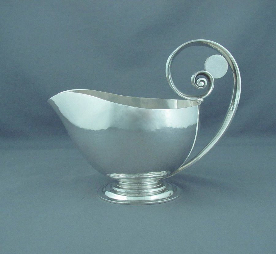 Georg Jensen Sterling Silver Schilling Sauce Boat - JH Tee Antiques