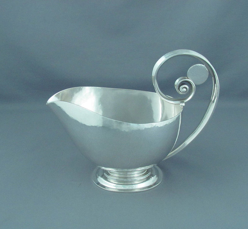 Georg Jensen Sterling Silver Schilling Sauce Boat - JH Tee Antiques