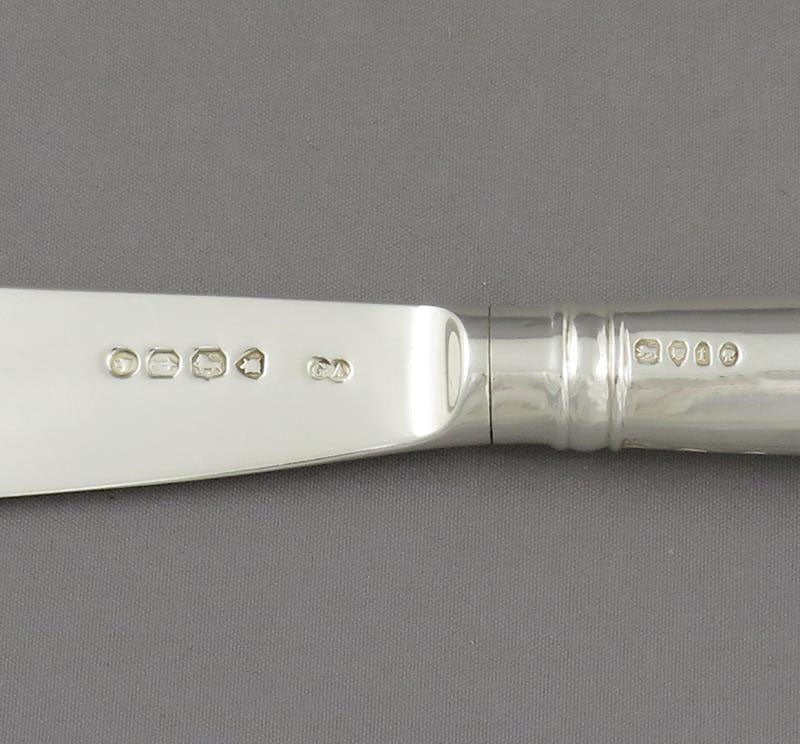 George Adams Silver Fish Service for 12 - JH Tee Antiques