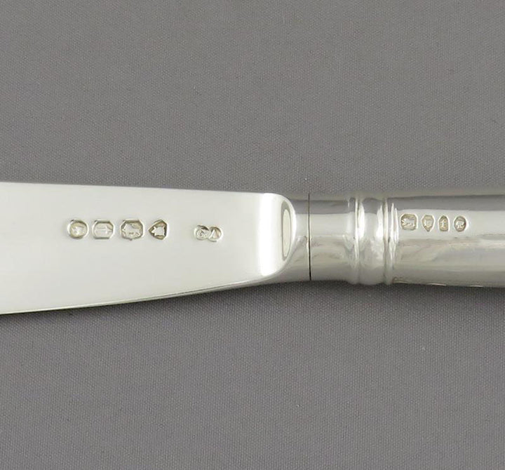 George Adams Silver Fish Service for 12 - JH Tee Antiques