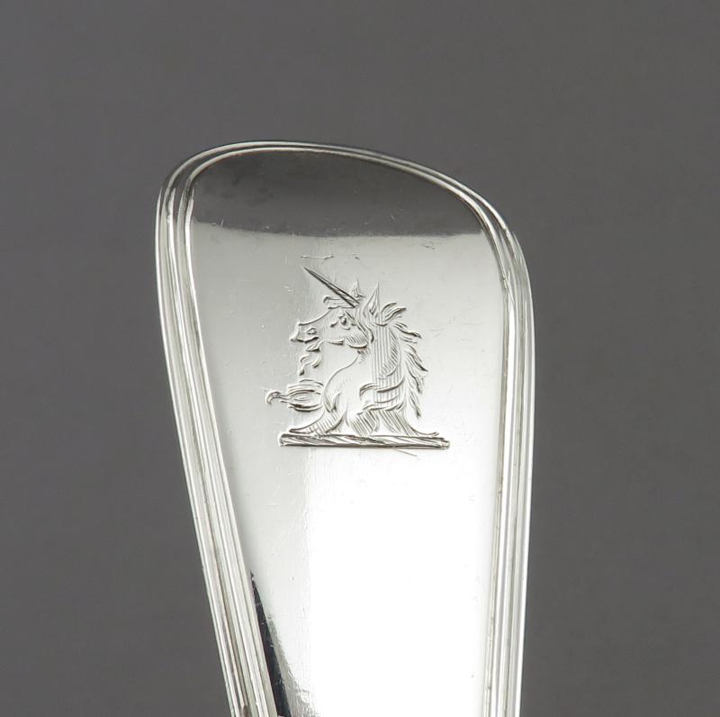 George Adams Silver Stuffing Spoon - JH Tee Antiques