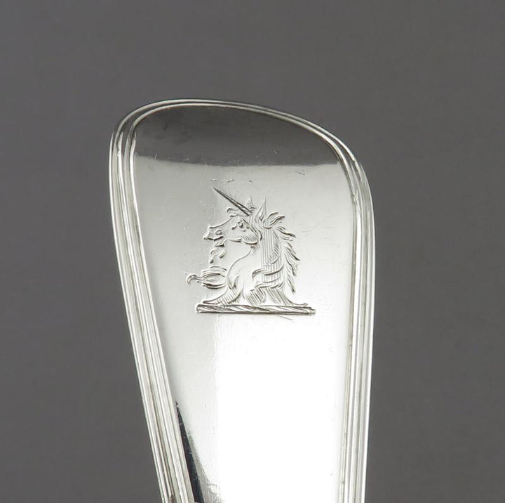 George Adams Silver Stuffing Spoon - JH Tee Antiques