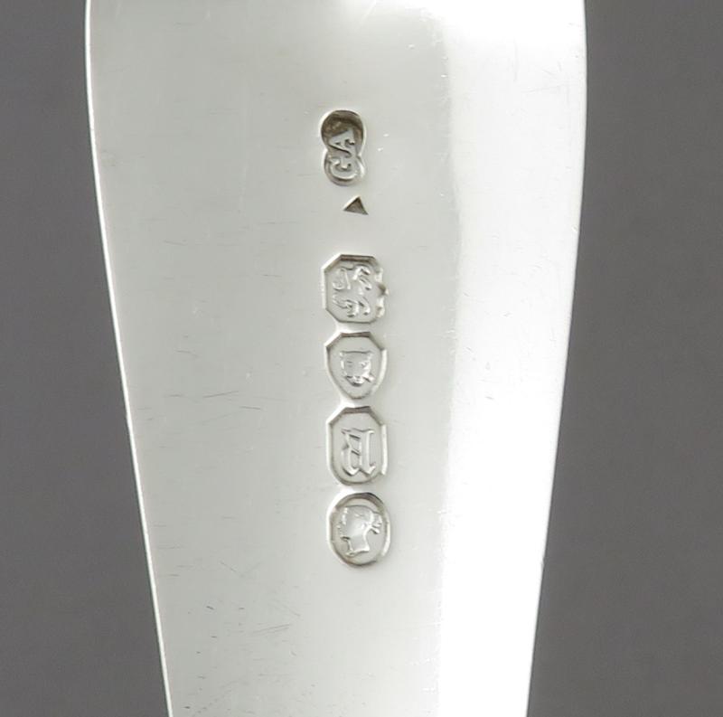 George Adams Silver Stuffing Spoon - JH Tee Antiques