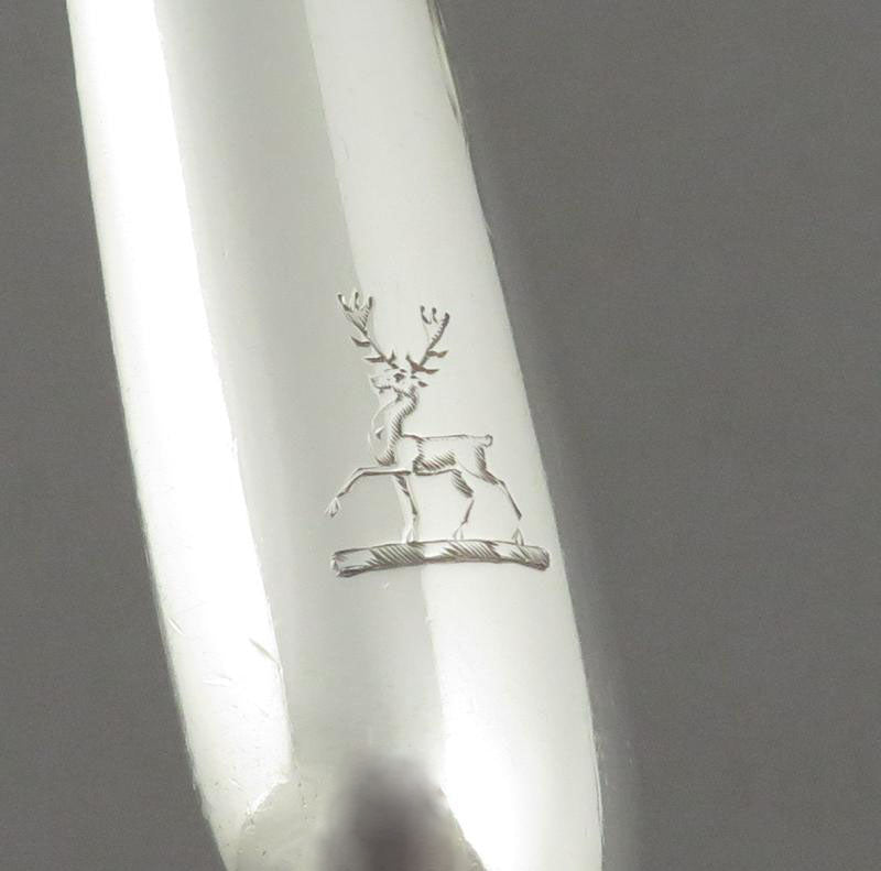 George II Silver Marrow Scoop - JH Tee Antiques