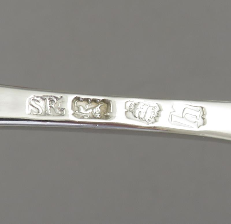 George II Silver Marrow Scoop - JH Tee Antiques