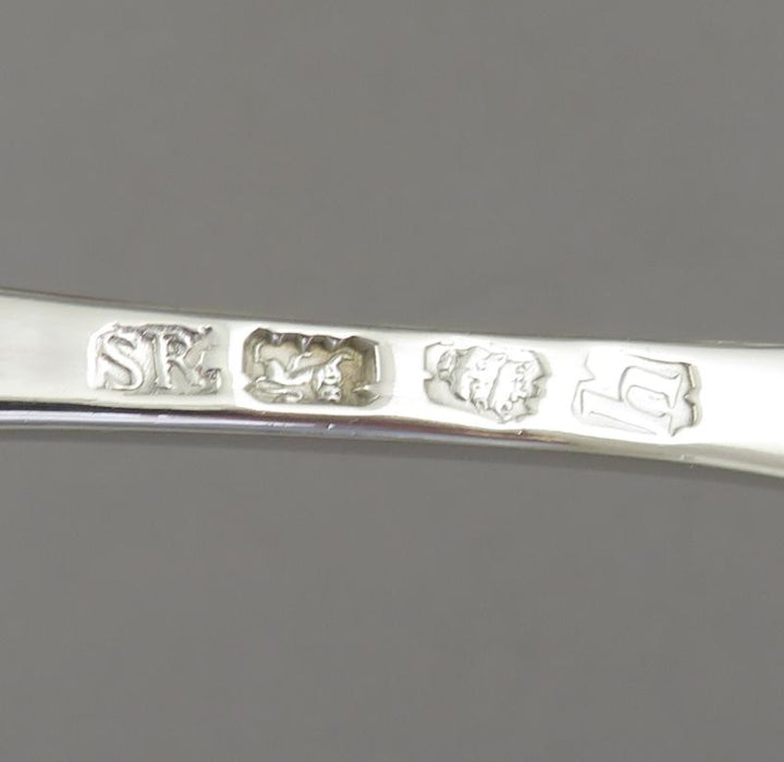 George II Silver Marrow Scoop - JH Tee Antiques