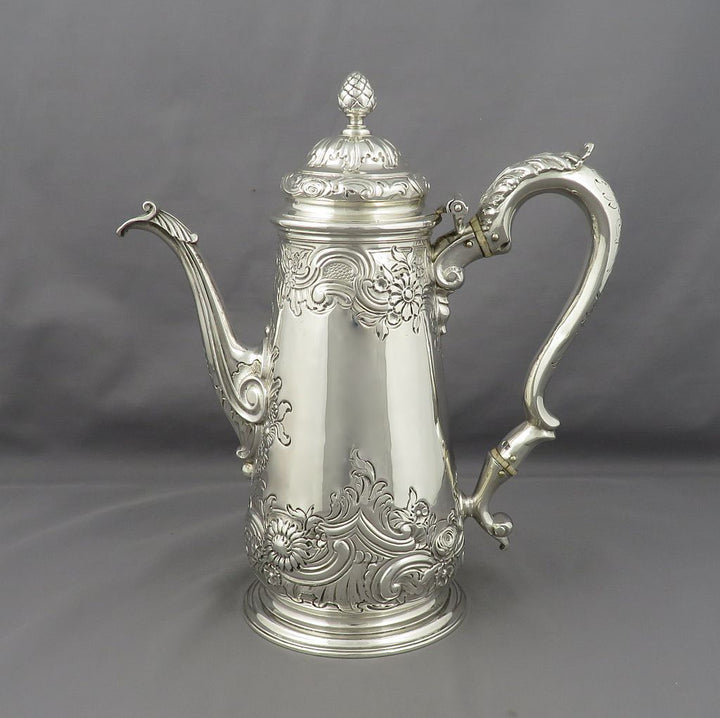 George II Rococo Silver Coffee Pot