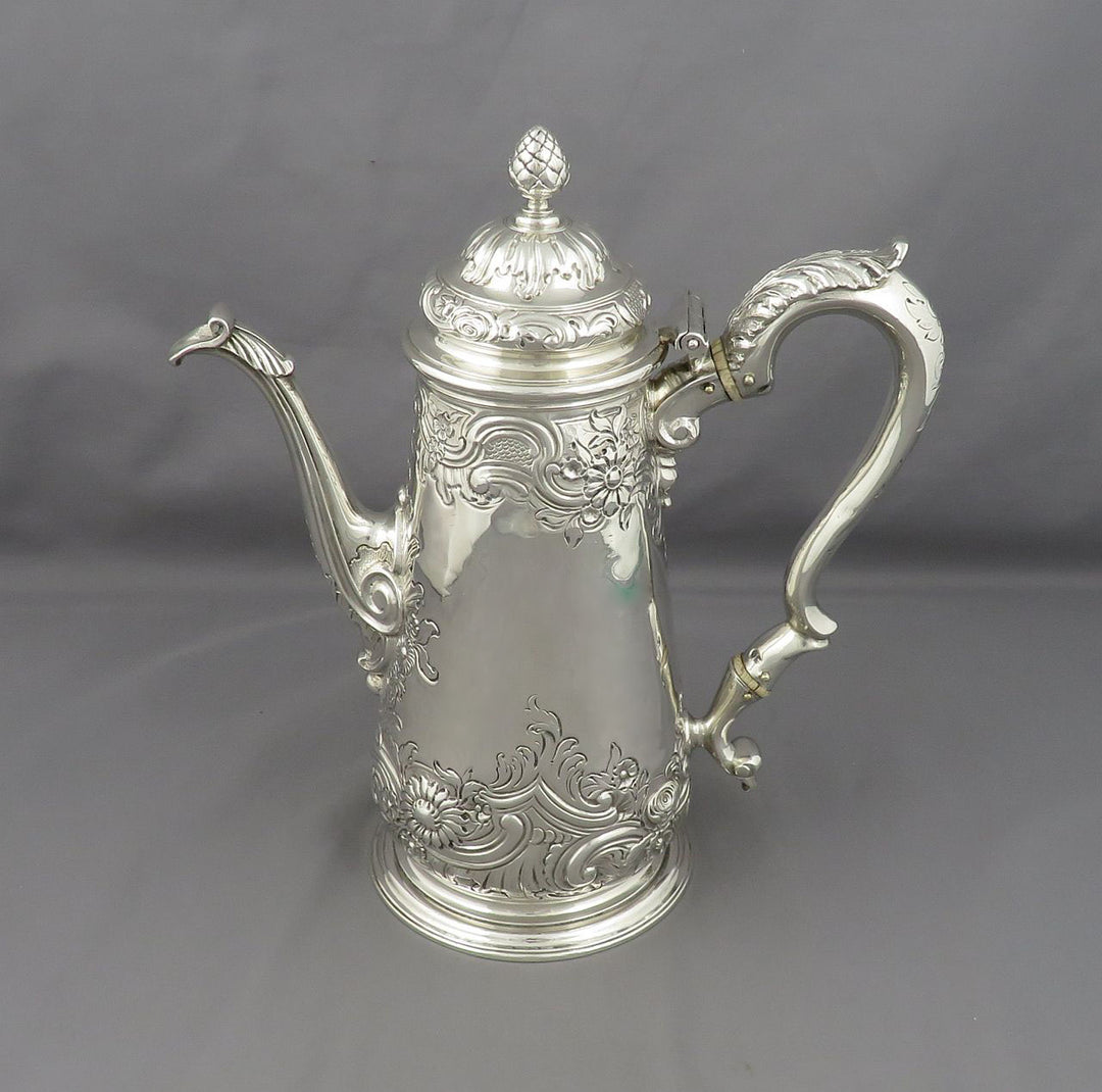 George II Rococo Silver Coffee Pot