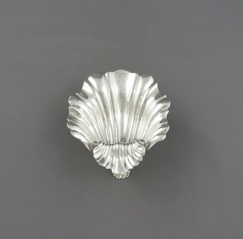 George II Sterling Silver Butter Shell - JH Tee Antiques