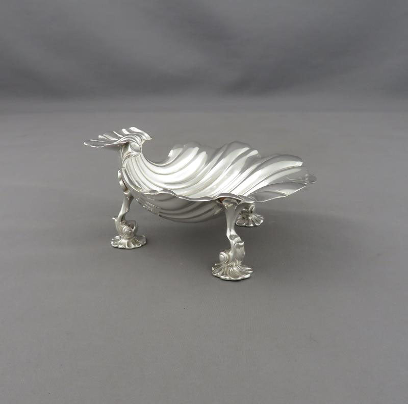 George II Sterling Silver Butter Shell - JH Tee Antiques