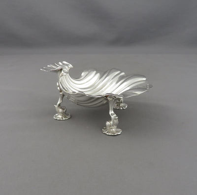 George II Sterling Silver Butter Shell