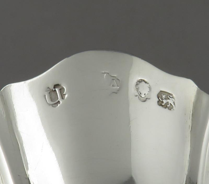 George II Sterling Silver Butter Shell - JH Tee Antiques