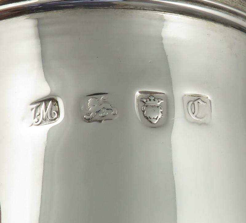 George II Sterling Silver Coffee Pot - JH Tee Antiques