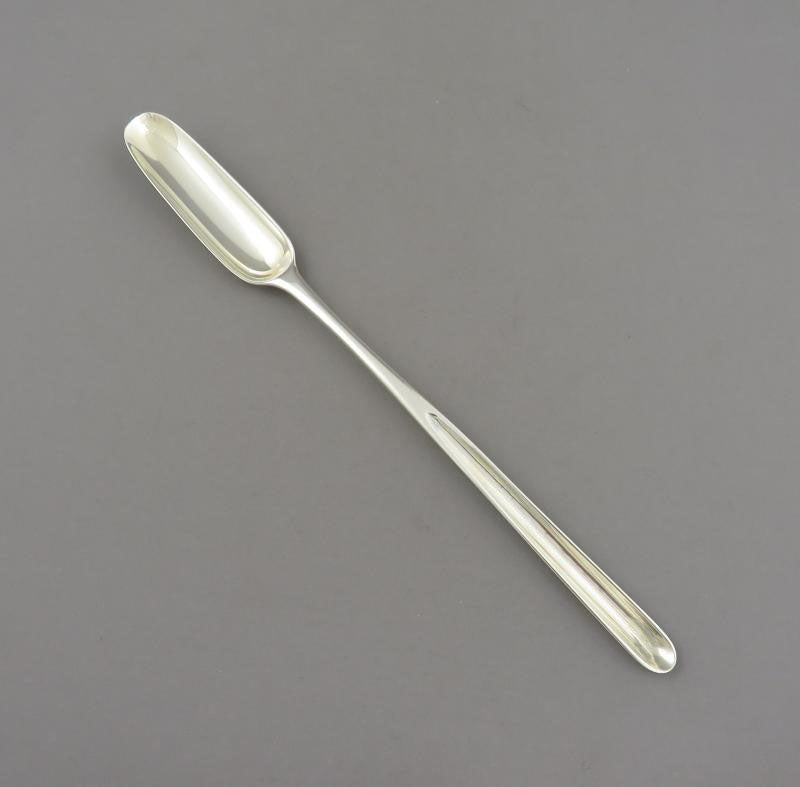 George III Silver Marrow Scoop - JH Tee Antiques