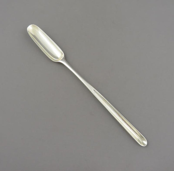 George III Silver Marrow Scoop - JH Tee Antiques