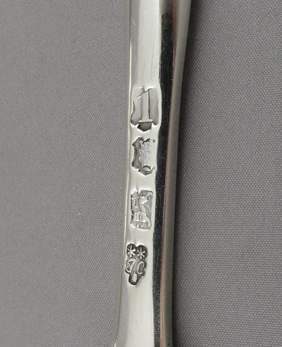 George II Silver Marrow Scoop - JH Tee Antiques