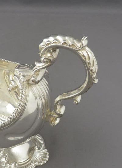 George II Sterling Silver Sauce Boats - JH Tee Antiques