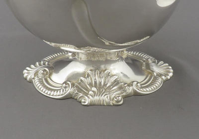 George II Sterling Silver Sauce Boats - JH Tee Antiques