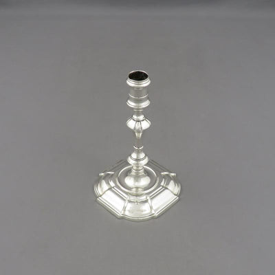 George II Silver Taperstick - JH Tee Antiques