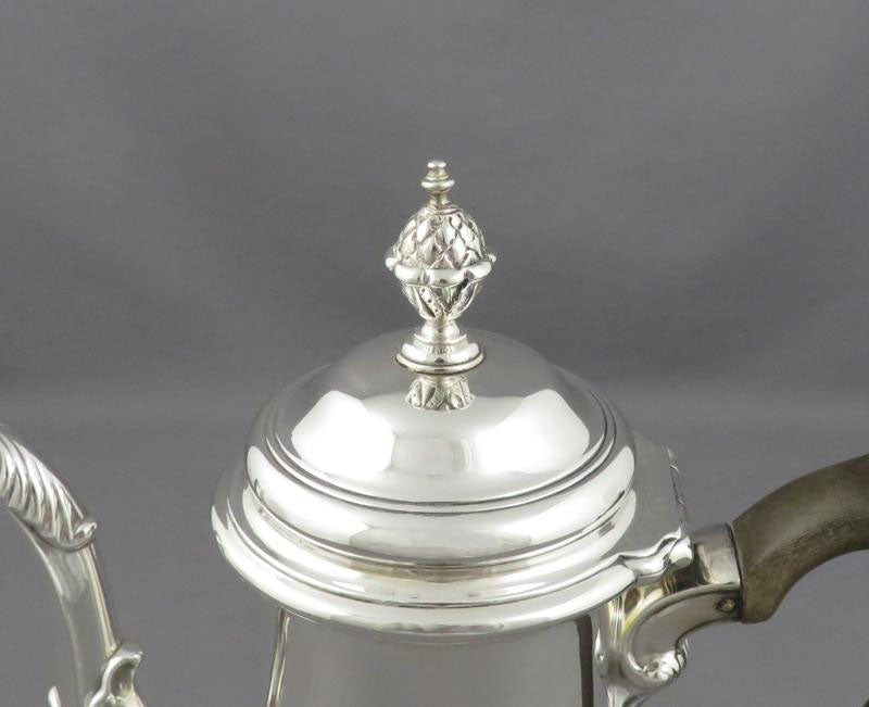 George II Silver Coffee Pot - JH Tee Antiques