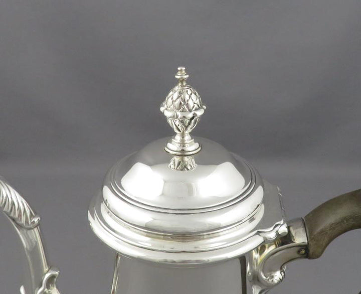 George II Silver Coffee Pot - JH Tee Antiques