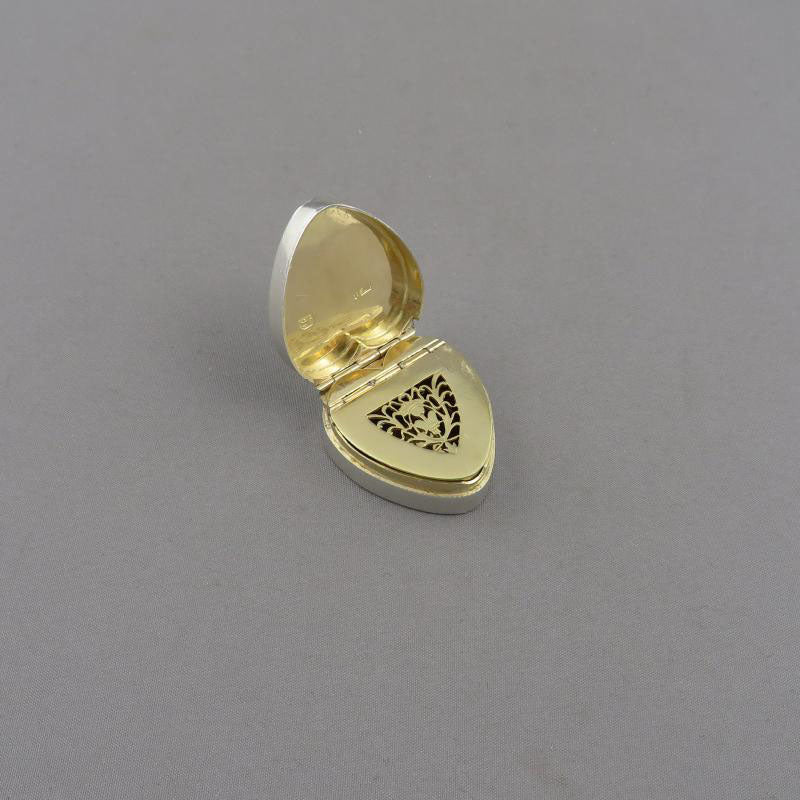 George III Sterling Silver Vinaigrette - JH Tee Antiques