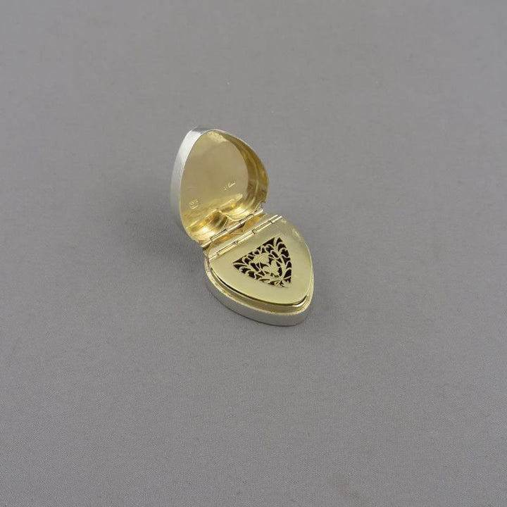 George III Sterling Silver Vinaigrette - JH Tee Antiques