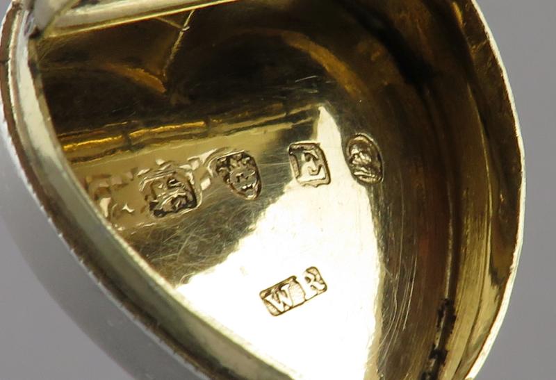 George III Sterling Silver Vinaigrette - JH Tee Antiques
