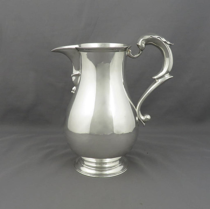 George III Irish Sterling Silver Beer Jug - JH Tee Antiques
