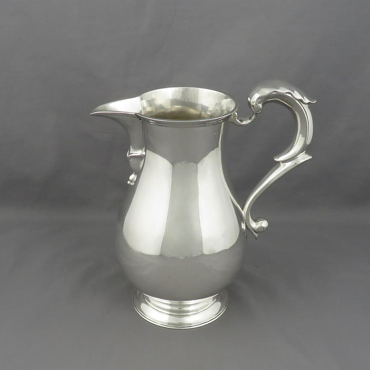 George III Irish Sterling Silver Beer Jug - JH Tee Antiques