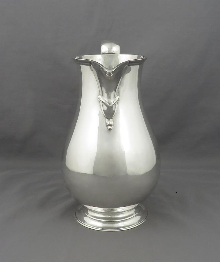 George III Irish Sterling Silver Beer Jug - JH Tee Antiques
