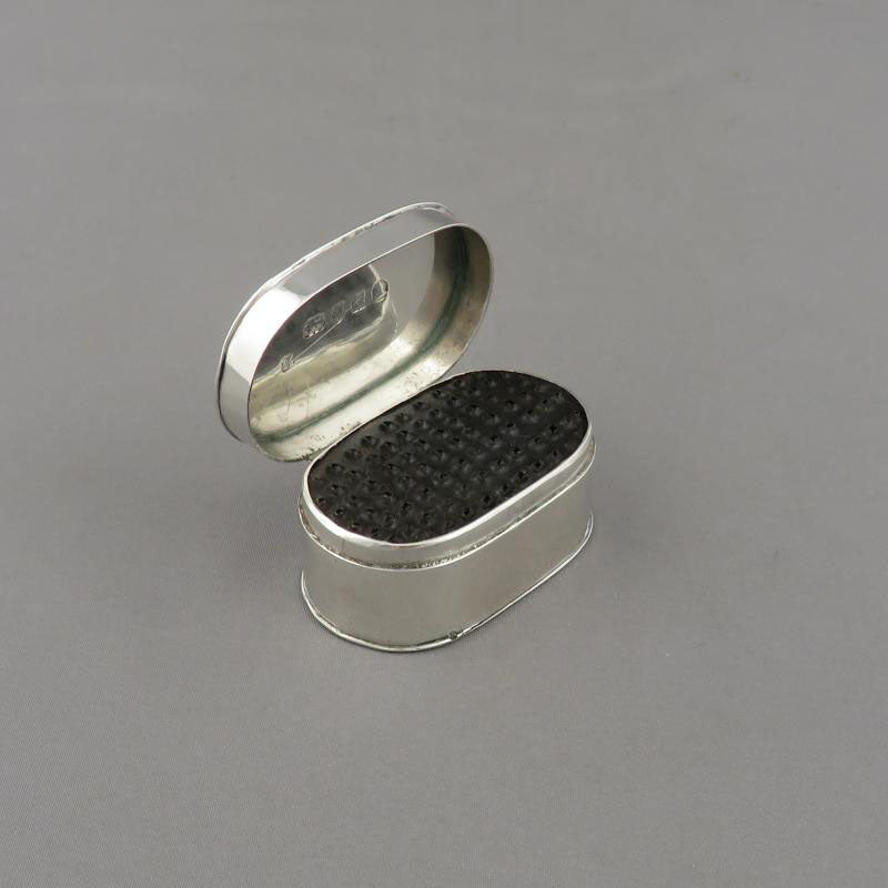 George III Silver Nutmeg Grater - JH Tee Antiques