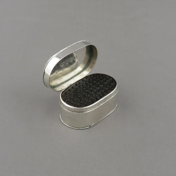 George III Silver Nutmeg Grater - JH Tee Antiques