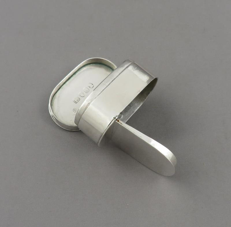 George III Silver Nutmeg Grater - JH Tee Antiques