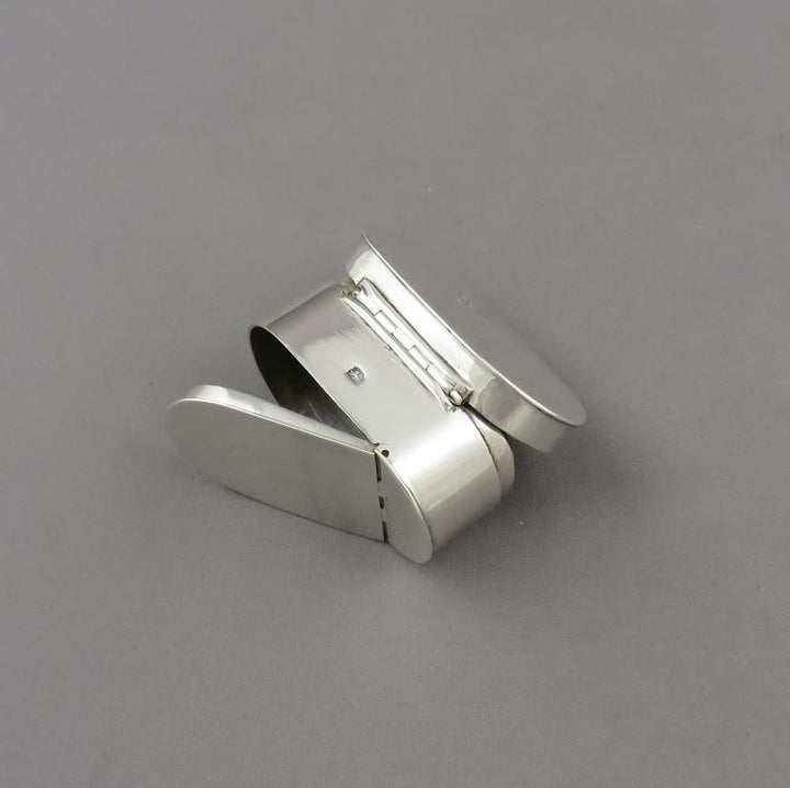 George III Silver Nutmeg Grater - JH Tee Antiques