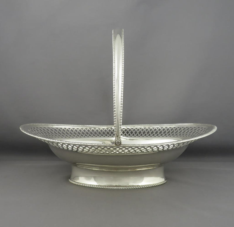 George III Silver Basket - JH Tee Antiques