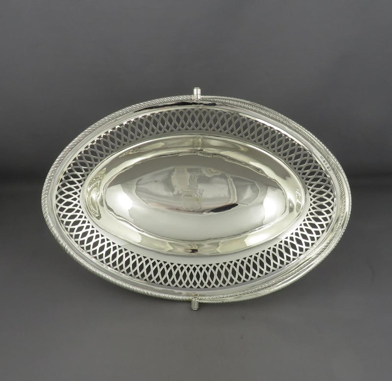 George III Silver Basket - JH Tee Antiques