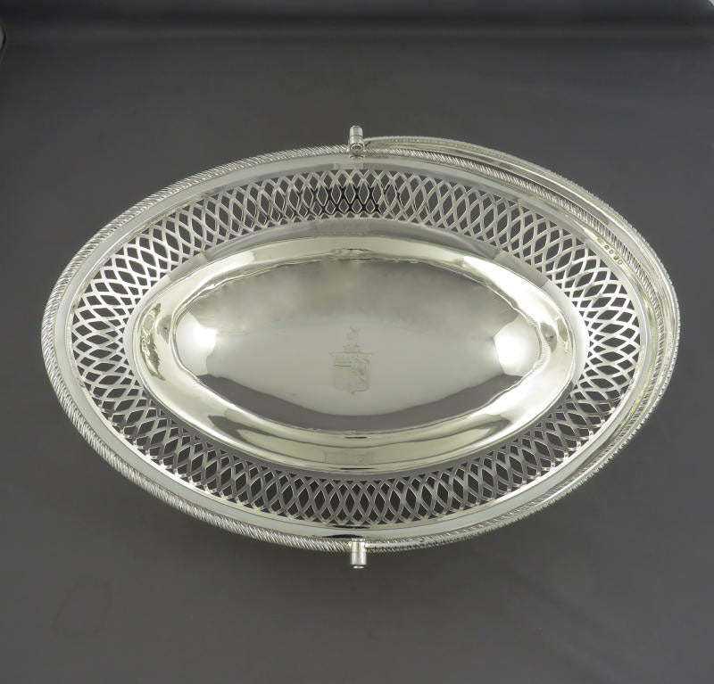 George III Silver Basket - JH Tee Antiques