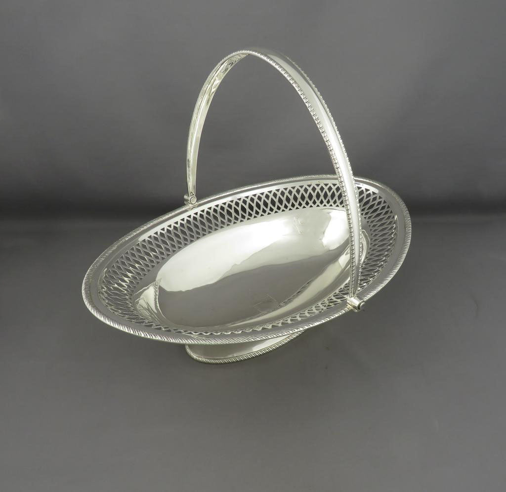 George III Silver Basket - JH Tee Antiques