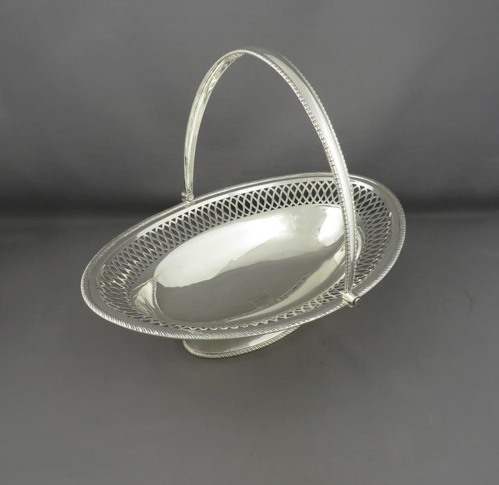 George III Silver Basket - JH Tee Antiques